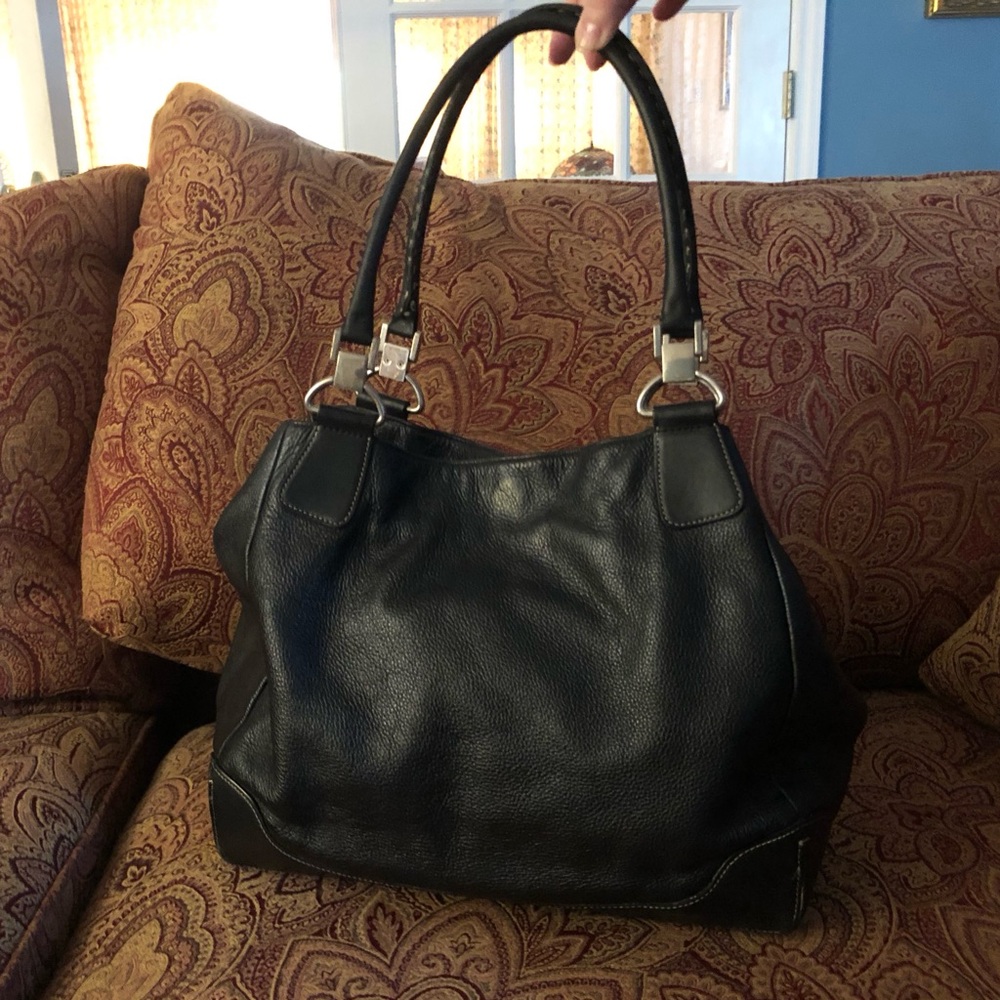 Antonio Melani Genuine Black Leather. Purchased at Dillard’s around 2017.